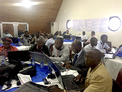 Participants in a climate information for adaptation planning workshop