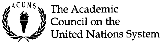 THE ACADEMIC COUNCIL ON THE UN SYSTEM